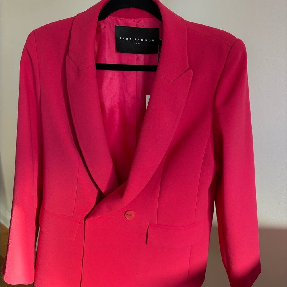 Tara Jarmon Vibrant Pink Blazer